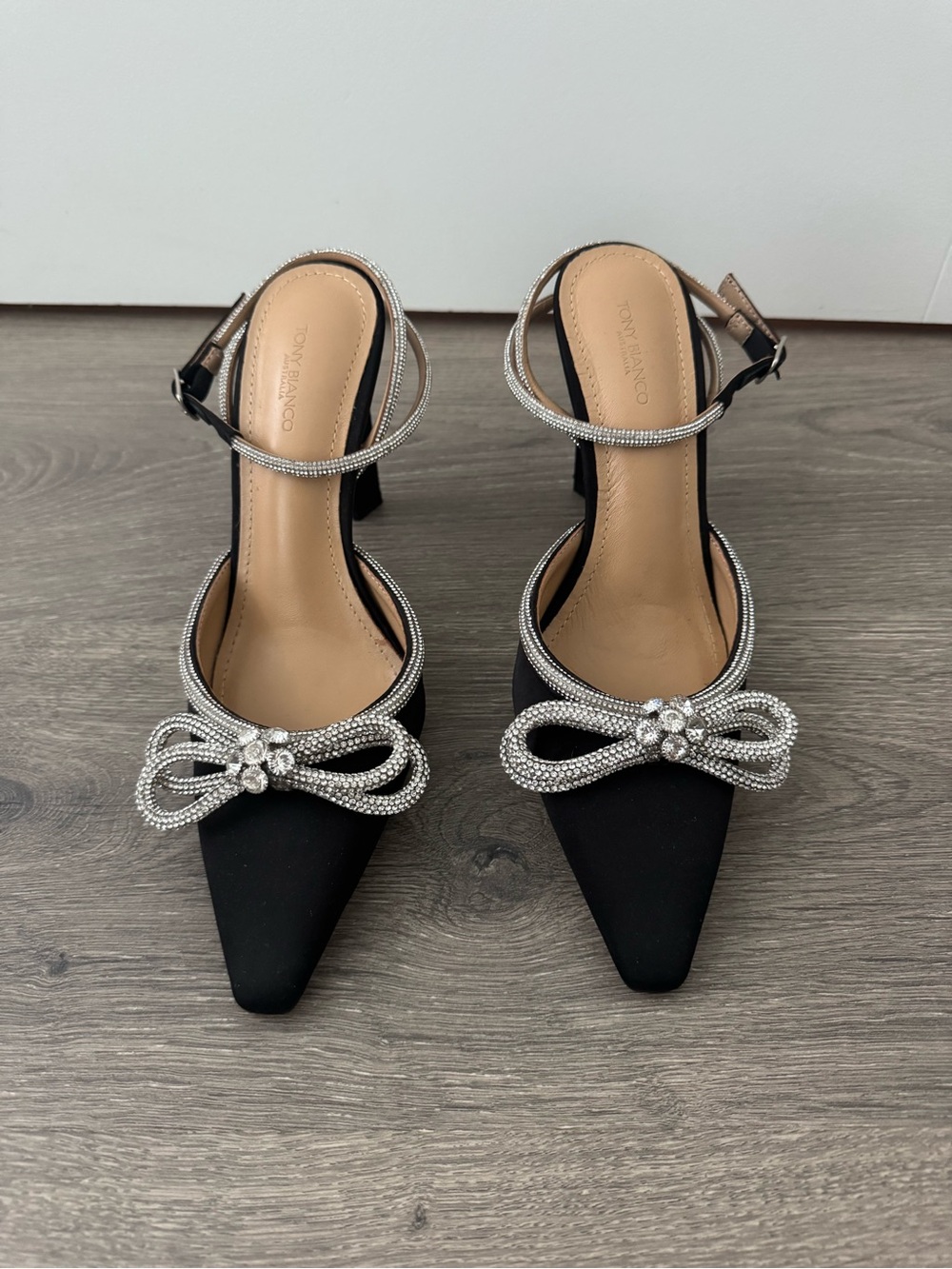 Tony Bianco Black Bow Heels